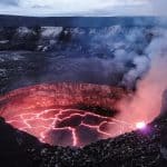 molten-volcano-lava-evening