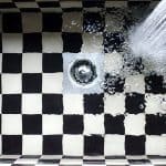 sink-kitchen-checkered-water-tap