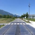 Solar powered road
