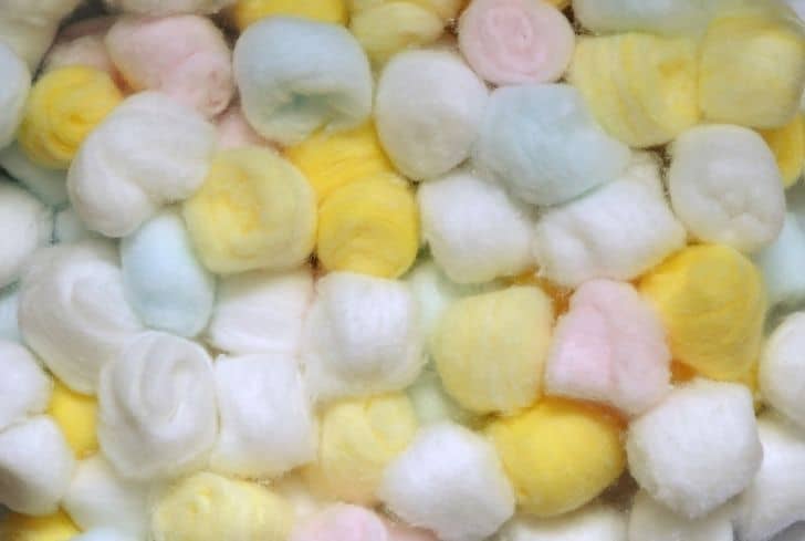white-and-yellow-cotton-balls